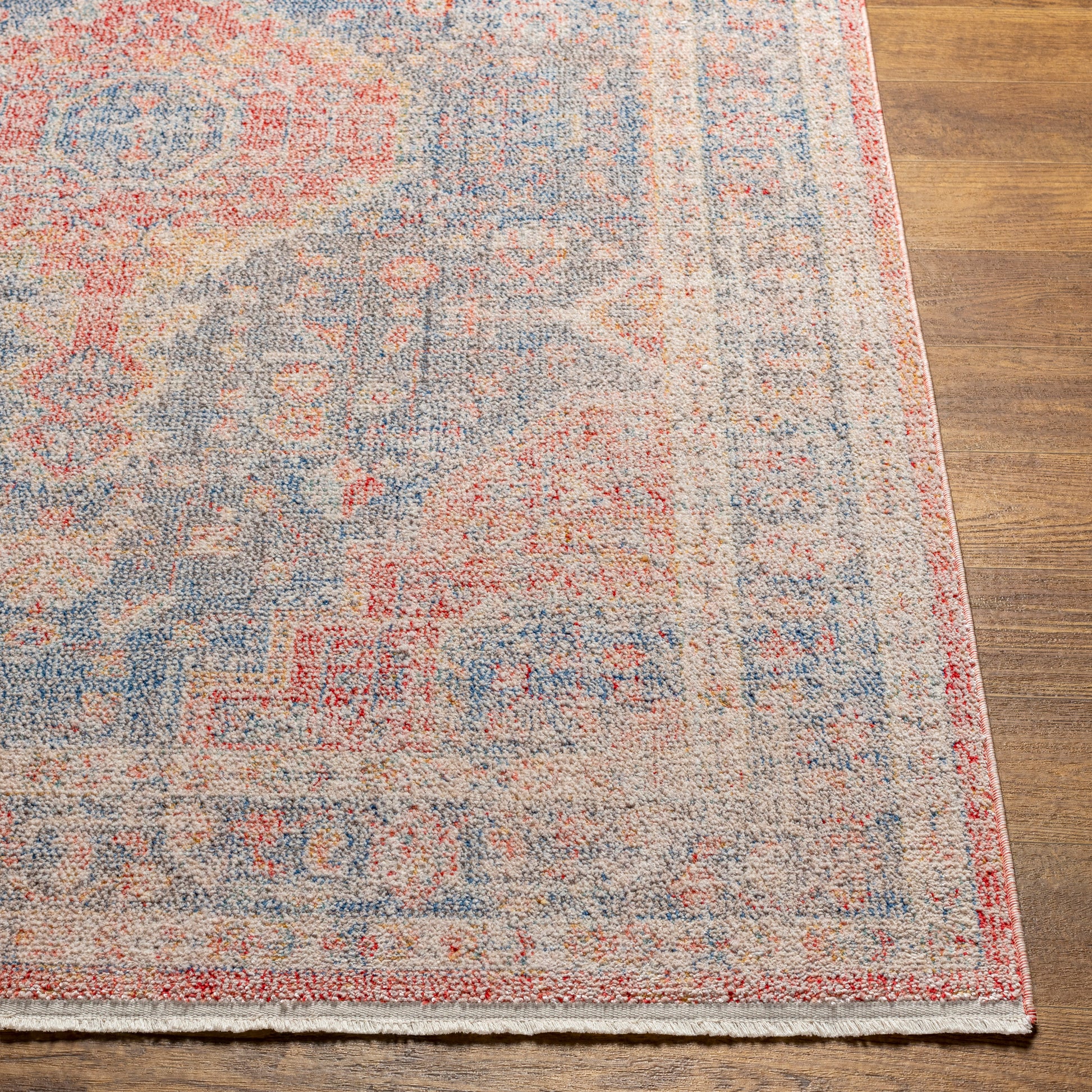 Surya Subtle Sub-2312 Dark Blue, Red Area Rug