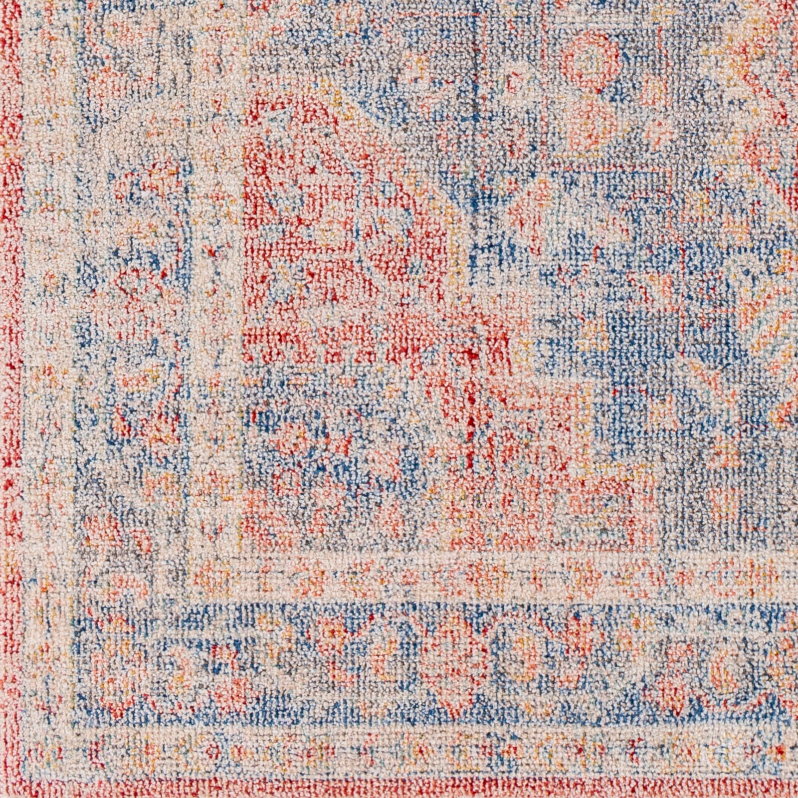 Surya Subtle Sub-2312 Dark Blue, Red Area Rug