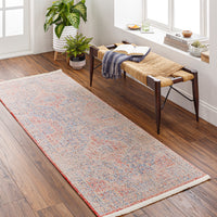 Surya Subtle Sub-2312 Dark Blue, Red Area Rug