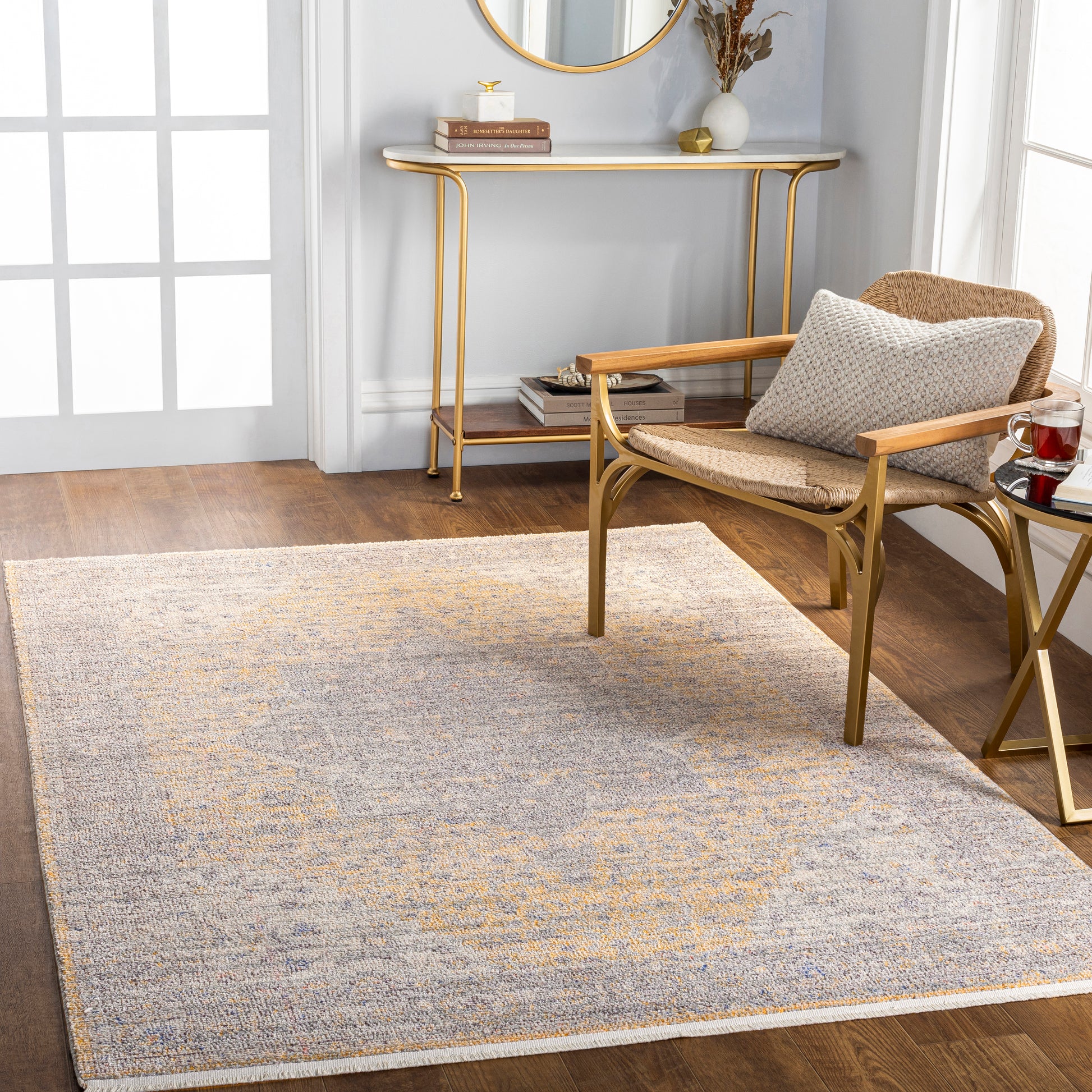 Surya Subtle Sub-2322 Mustard, Ivory Area Rug