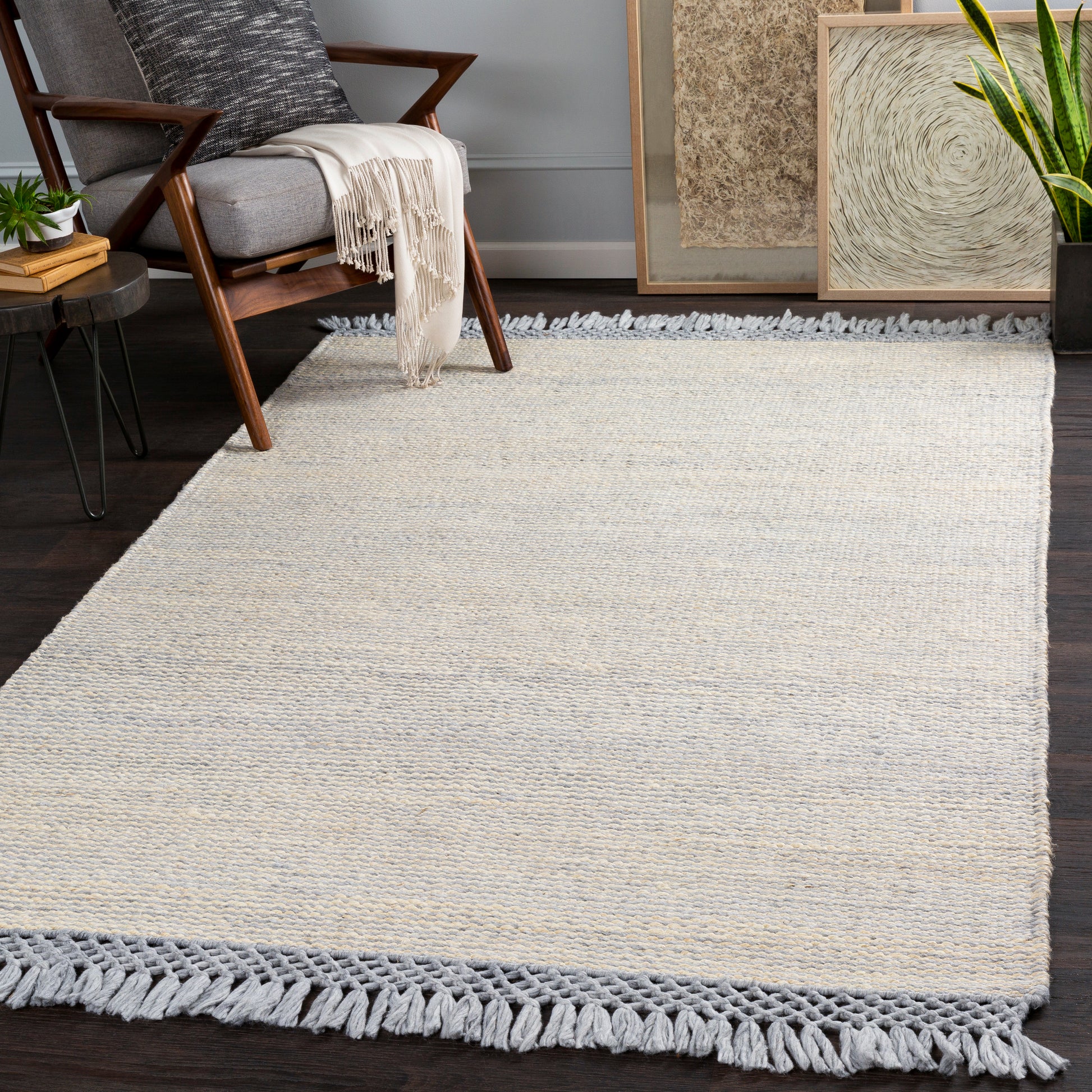 Surya Southampton Suh-2303 Medium Gray, Pale Blue, Cream Area Rug