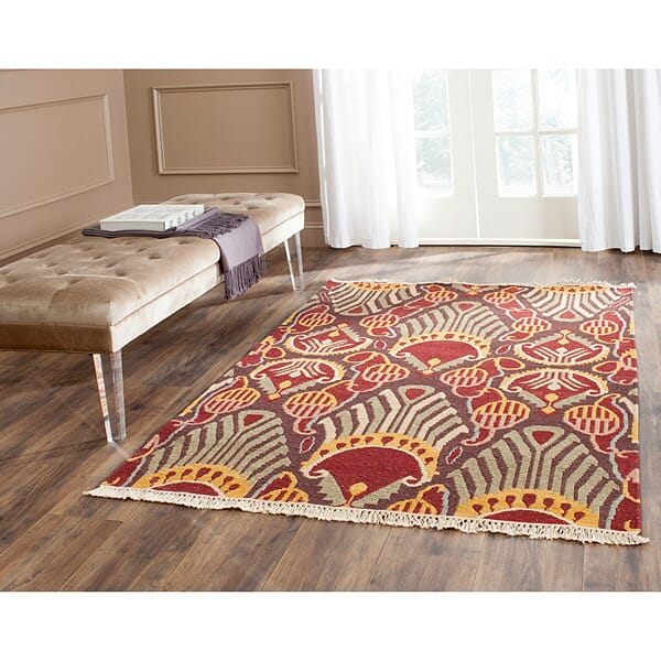Safavieh Sumak Sum438A Red / Green Rugs.