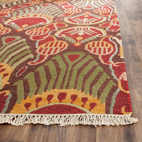 Safavieh Sumak Sum438A Red / Green Rugs.