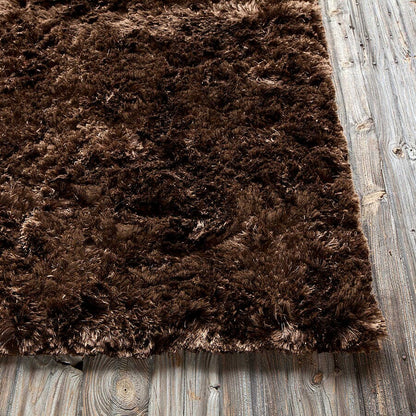 Chandra Sunlight sun-9800 Brown Shag Area Rug