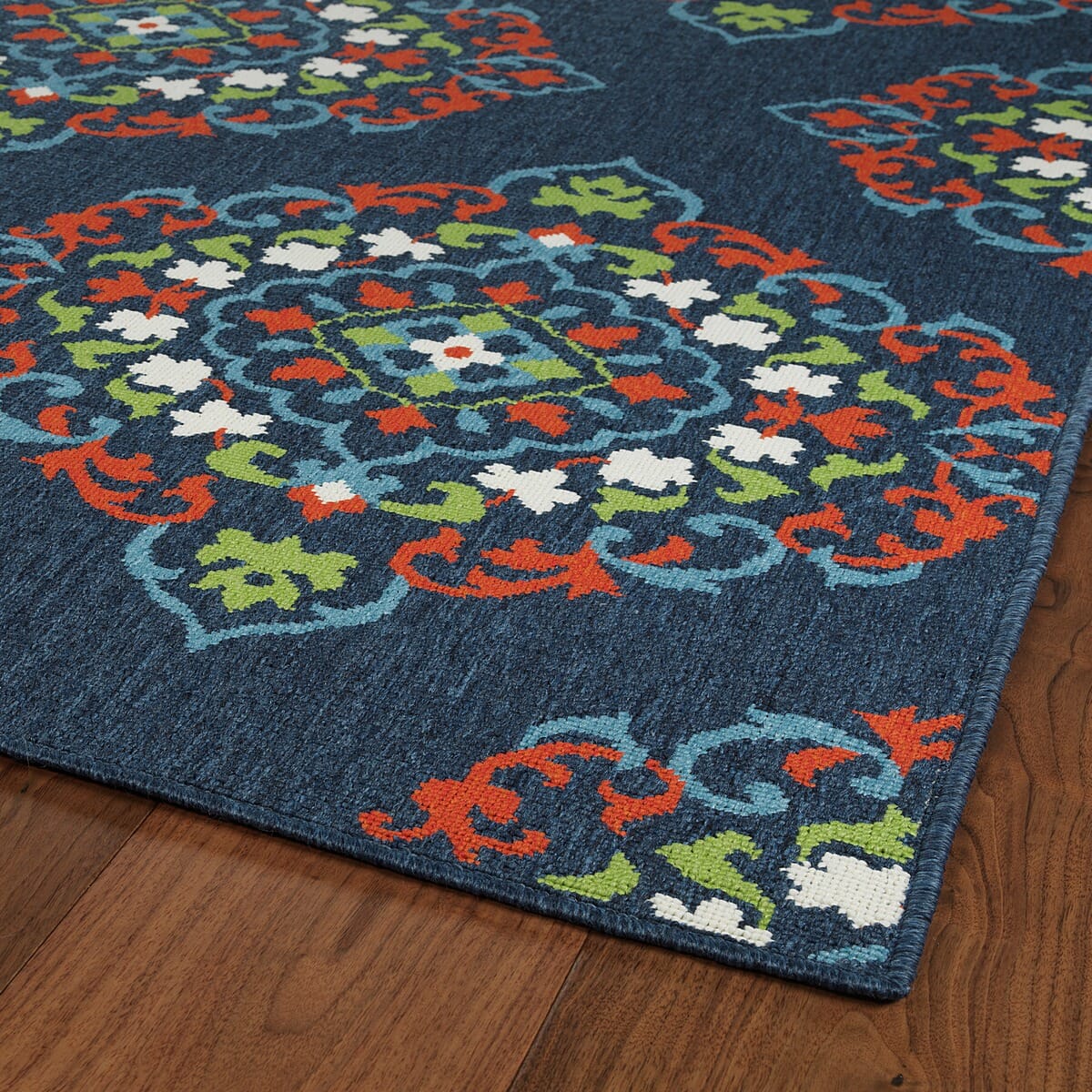 Kaleen Sunice Sun05-22 Navy Damask Area Rug