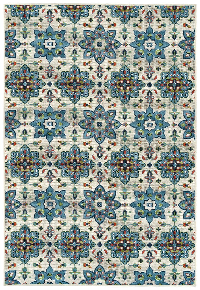 Kaleen Sunice Sun10-79 Light Blue Damask Area Rug