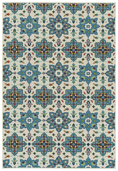 Kaleen Sunice Sun10-79 Light Blue Damask Area Rug