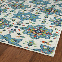 Kaleen Sunice Sun10-79 Light Blue Damask Area Rug