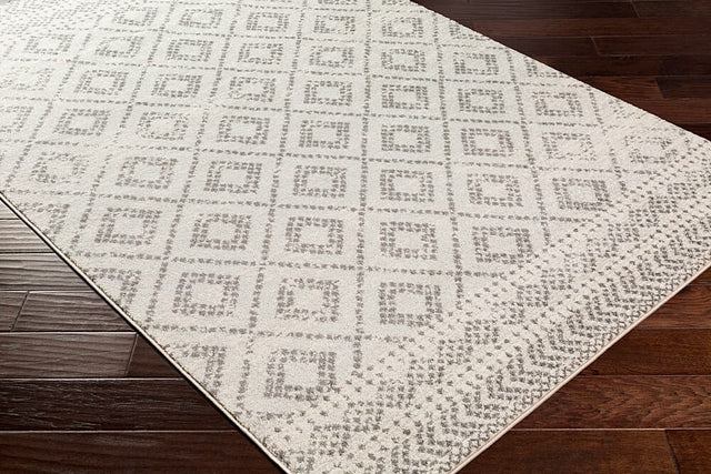 Surya Sunderland Sun-2301 Light Gray, White, Medium Gray Rugs.
