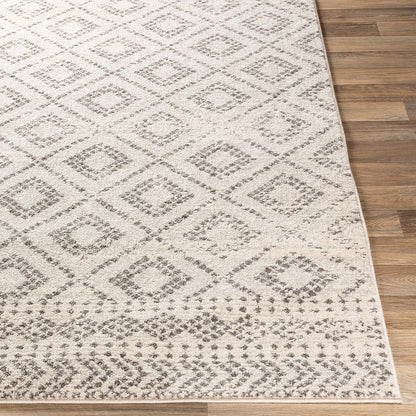 Surya Sunderland Sun-2301 Light Gray, White, Medium Gray Moroccan Area Rug