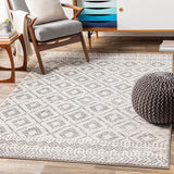 Surya Sunderland Sun-2301 Light Gray, White, Medium Gray Rugs.
