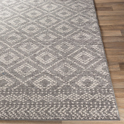 Surya Sunderland Sun-2302 Medium Gray, Light Gray, White Moroccan Area Rug