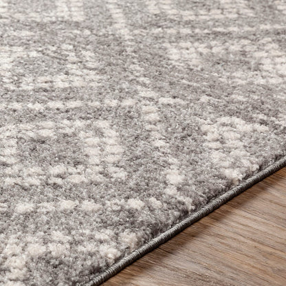 Surya Sunderland Sun-2302 Medium Gray, Light Gray, White Moroccan Area Rug