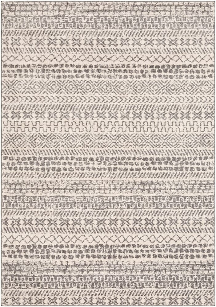 Surya Sunderland Sun-2304 Medium Gray, White Moroccan Area Rug