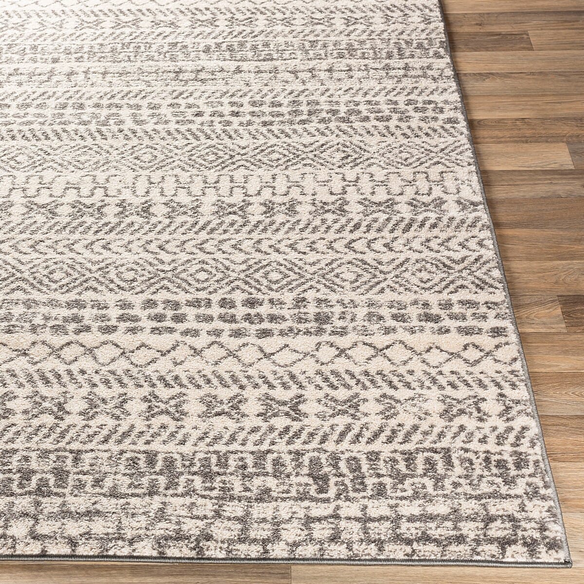 Surya Sunderland Sun-2304 Medium Gray, White Moroccan Area Rug