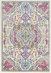 Surya Sunderland Sun-2312 Bright Pink, Aqua, Light Gray Area Rug