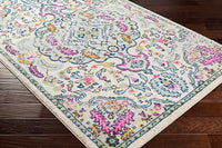 Surya Sunderland Sun-2312 Bright Pink, Aqua, Light Gray Area Rug