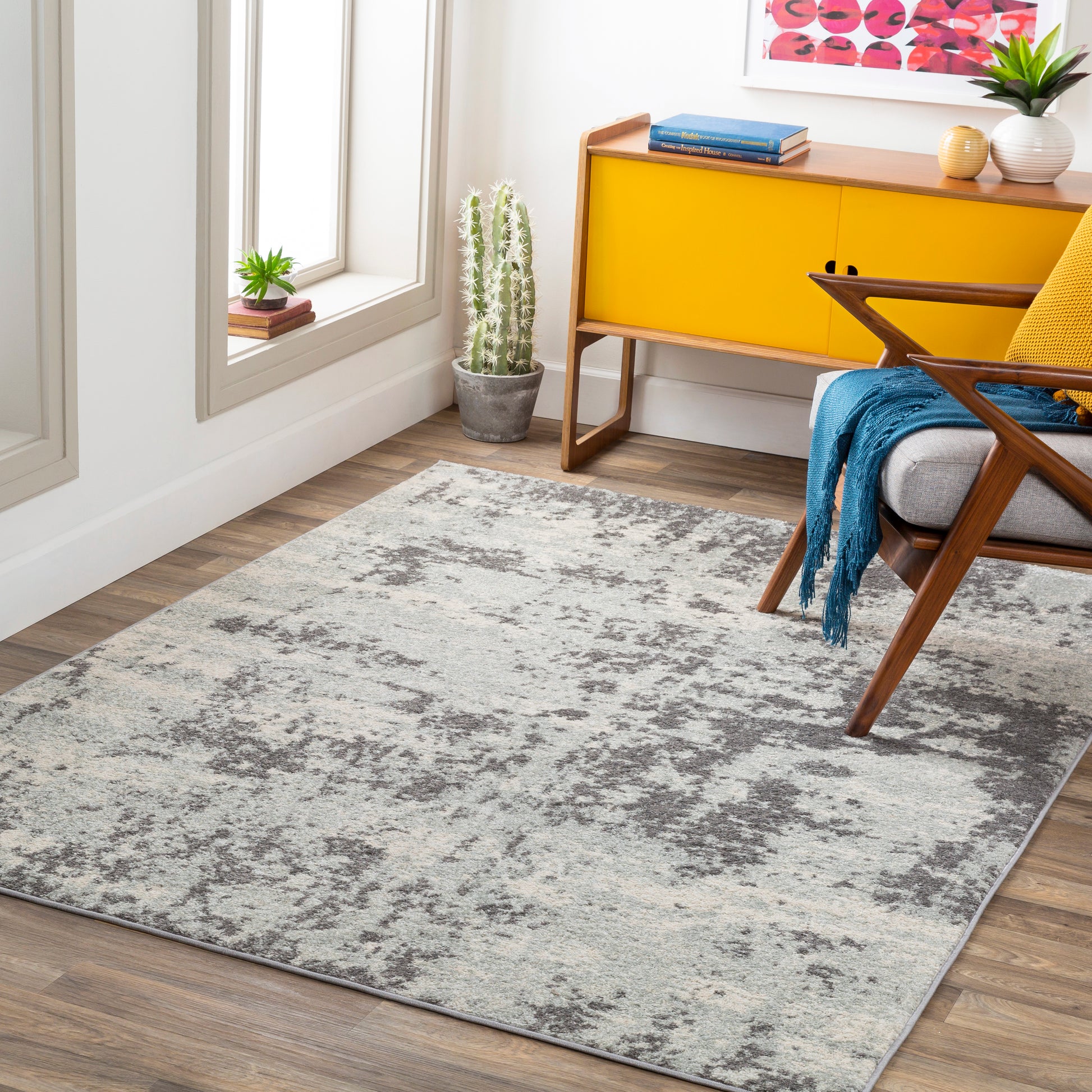 Surya Sunderland Sun-2318 Charcoal, Gray Area Rug