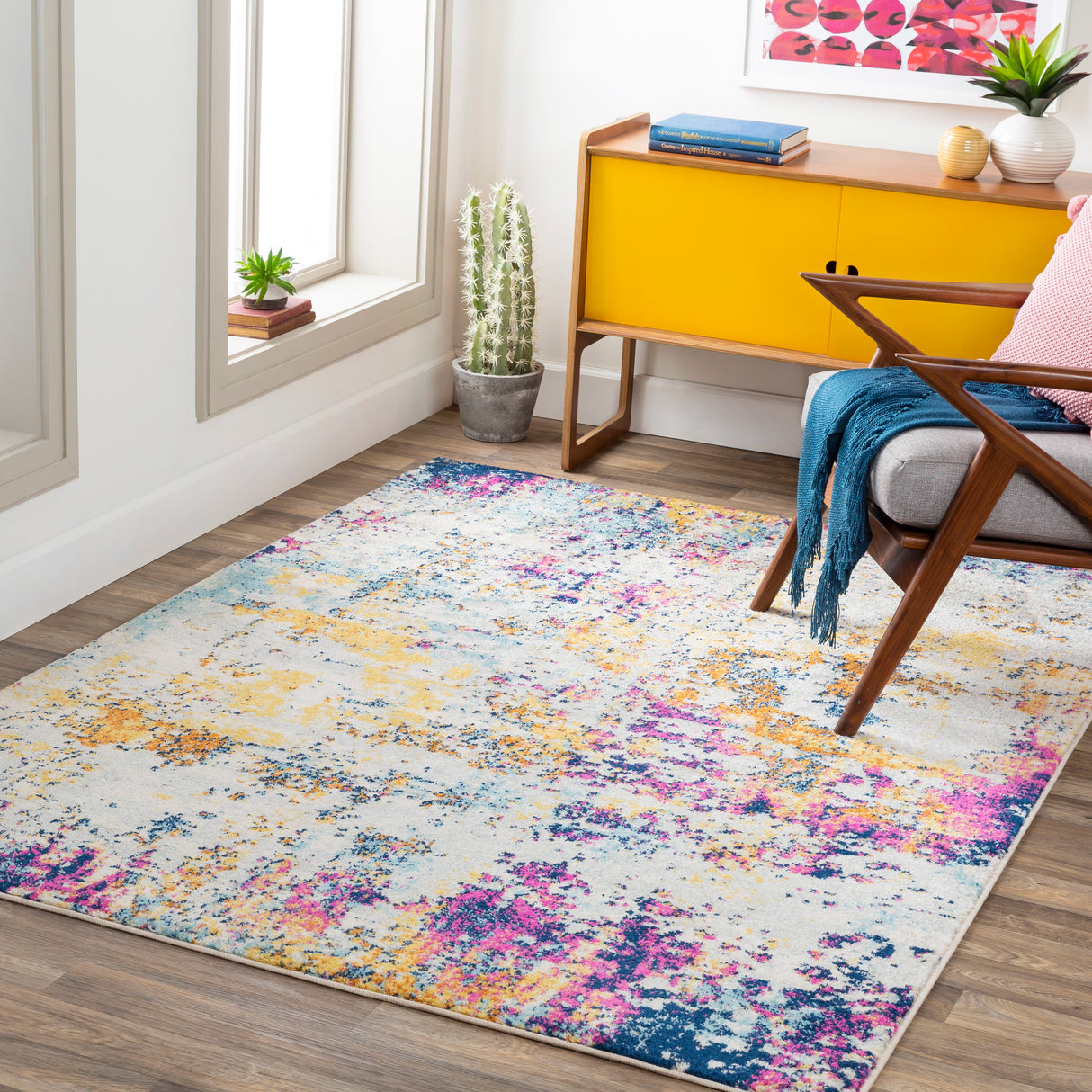 Surya Sunderland Sun-2320 Gray, Off-White Rug.