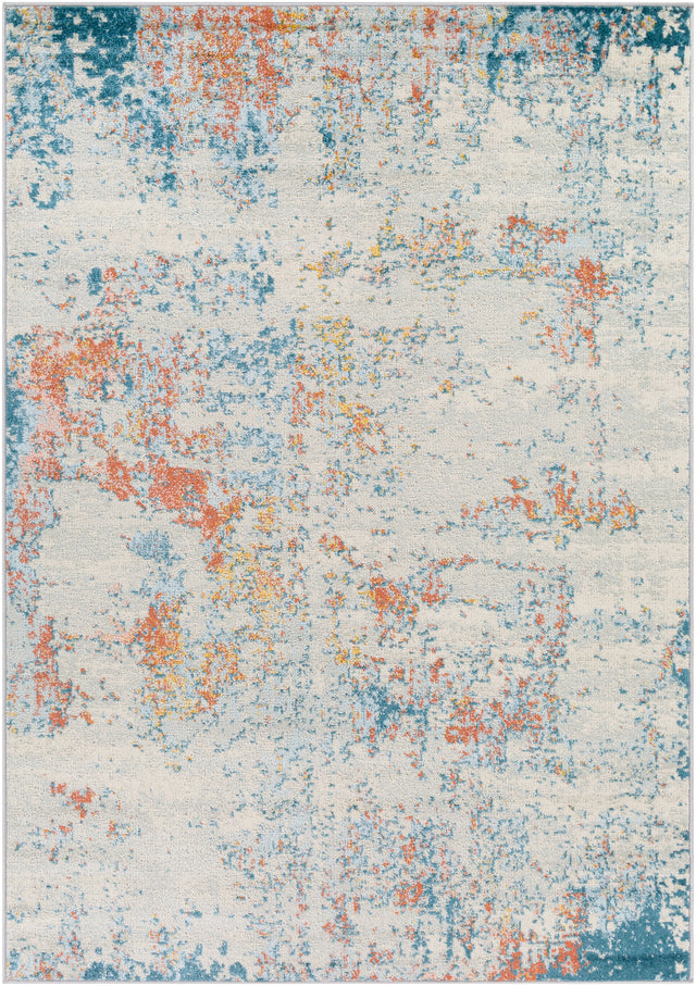 Surya Sunderland Sun-2335 Teal, Pale Blue Rug.