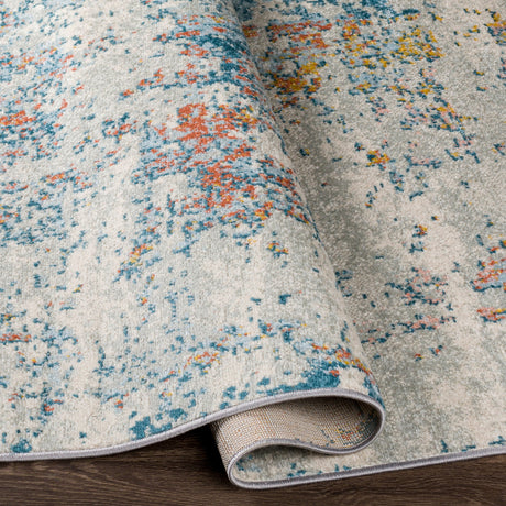 Surya Sunderland Sun-2335 Teal, Pale Blue Rug.