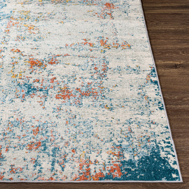 Surya Sunderland Sun-2335 Teal, Pale Blue Rug.