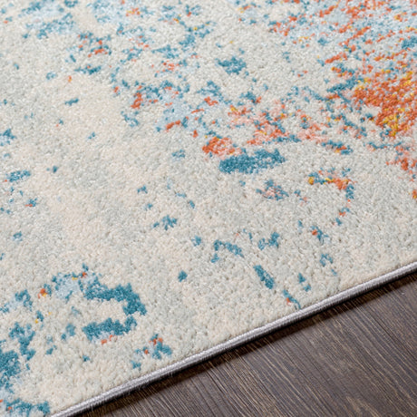Surya Sunderland Sun-2335 Teal, Pale Blue Rug.
