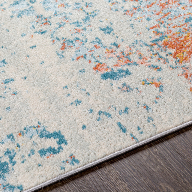 Surya Sunderland Sun-2335 Teal, Pale Blue Rug.