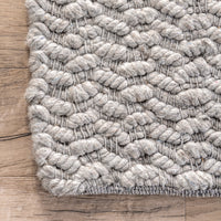 Nuloom Glendora Chevron Ngl3593A Gray Area Rug