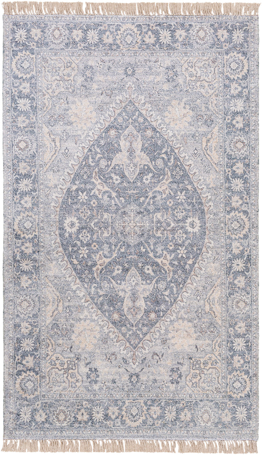 Surya Sivas Svs-2302 Pale Blue, Navy, Beige, Camel Area Rug