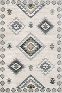 Nuloom Emery Aztec Nem1371A Light Gray Area Rug