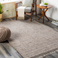 Surya Skywalk Swk-2300 Charcoal, Medium Gray, Tan, Cream Area Rug