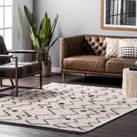 Nuloom Mari Moroccan Nma1878A Beige Area Rug