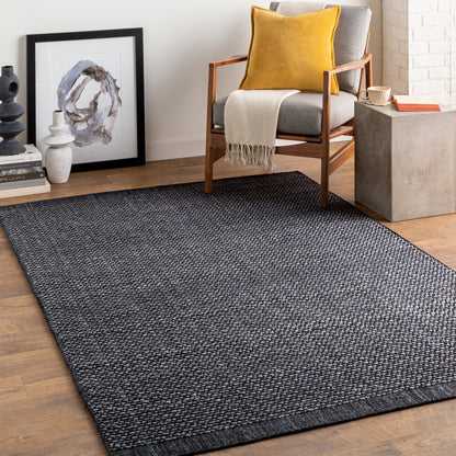 Surya Sycamore Syc-2302 Charcoal, Black Area Rug