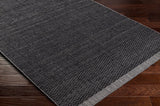 Surya Sycamore Syc-2304 Black, Charcoal Rug.
