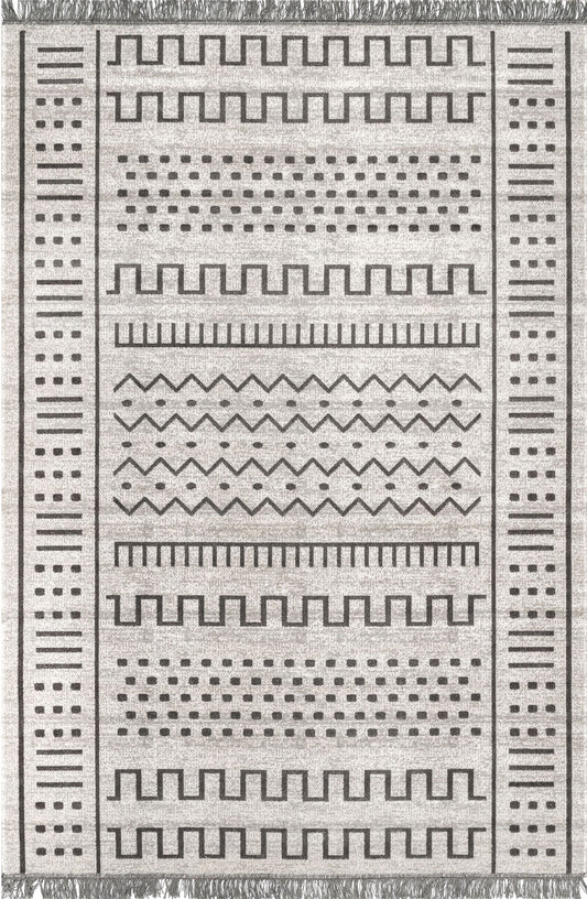 Nuloom Tribal Cora Ntr1483C Light Gray Area Rug