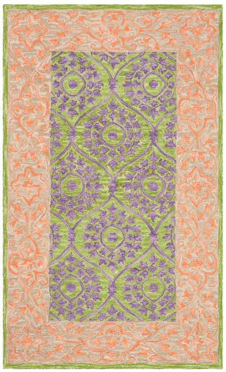 Safavieh Suzani Szn102A Green / Violet Rugs.