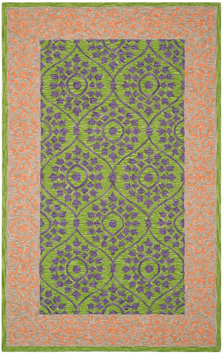 Safavieh Suzani Szn102A Green / Violet Area Rug