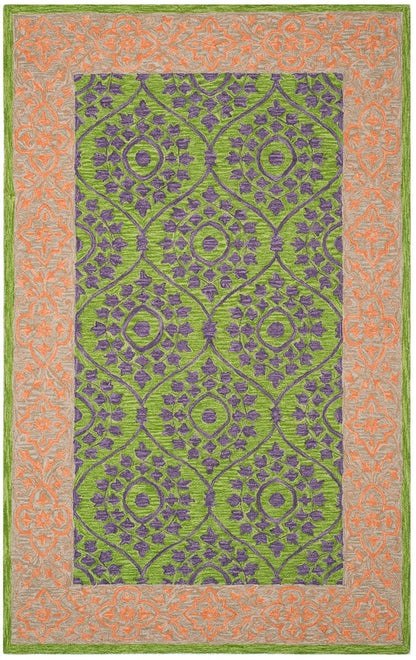 Safavieh Suzani Szn102A Green / Violet Area Rug