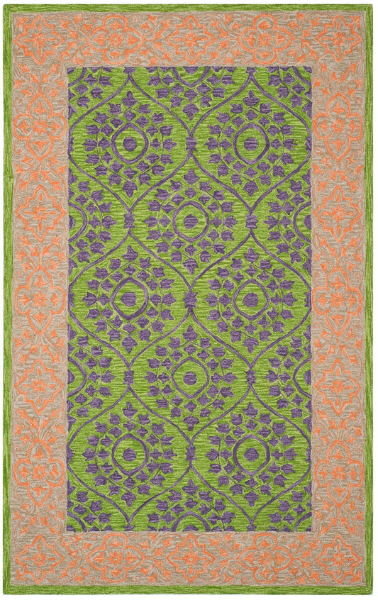 Safavieh Suzani Szn102A Green / Violet Area Rug