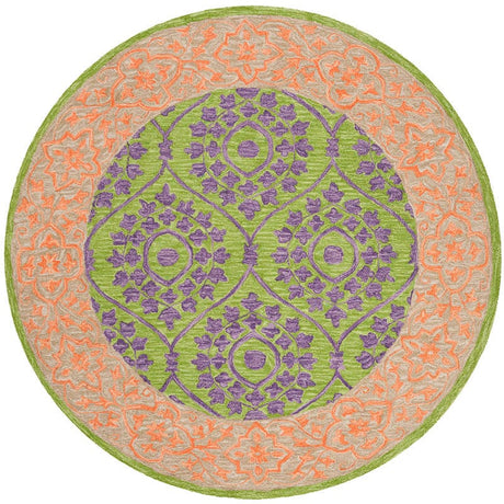 Safavieh Suzani Szn102A Green / Violet Rugs.