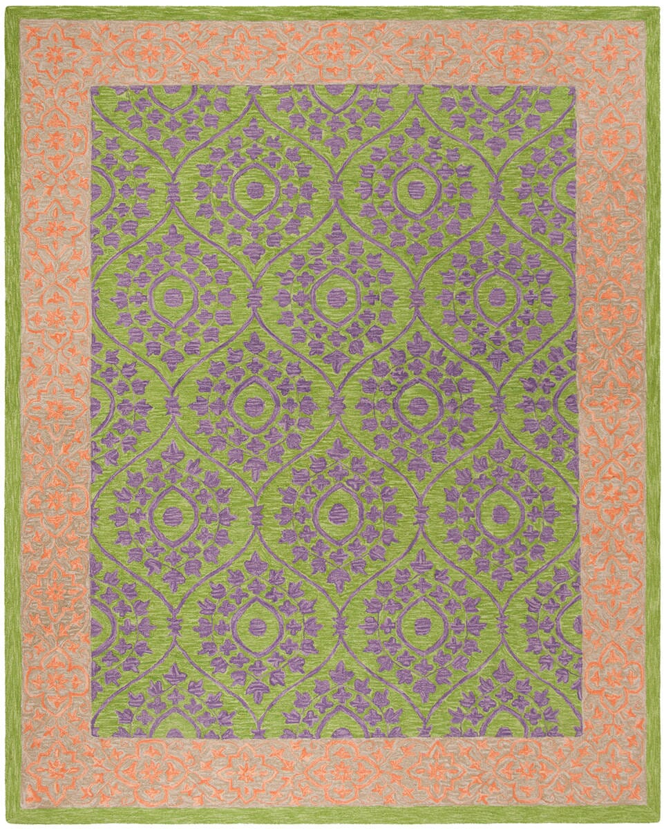 Safavieh Suzani Szn102A Green / Violet Area Rug