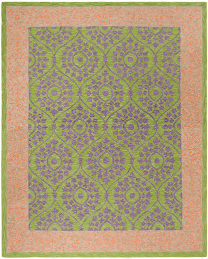 Safavieh Suzani Szn102A Green / Violet Area Rug