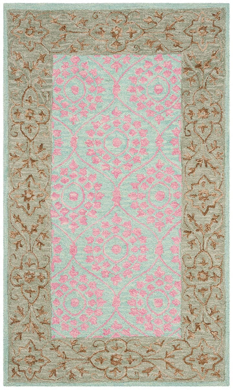 Safavieh Suzani Szn103A Taupe / Pink Rugs.