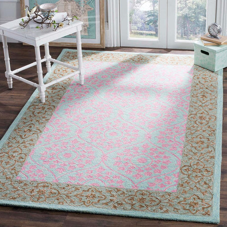 Safavieh Suzani Szn103A Taupe / Pink Rugs.