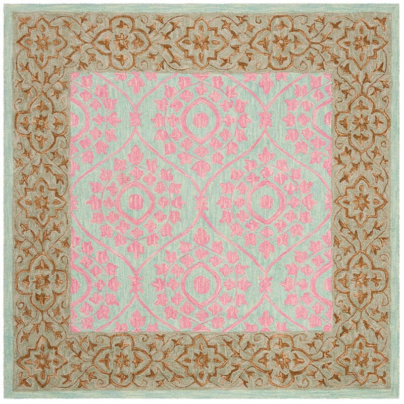 Safavieh Suzani Szn103A Taupe / Pink Rugs.