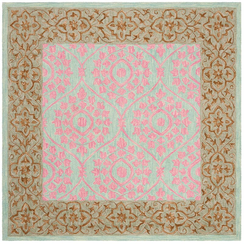 Safavieh Suzani Szn103A Taupe / Pink Area Rug