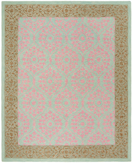 Safavieh Suzani Szn103A Taupe / Pink Rugs.