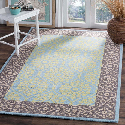 Safavieh Suzani Szn104A Chocolate / Yellow Area Rug