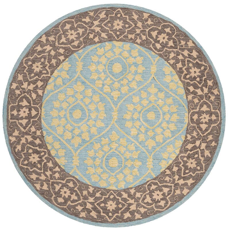 Safavieh Suzani Szn104A Chocolate / Yellow Area Rug